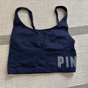 Navy sports bra Pink
